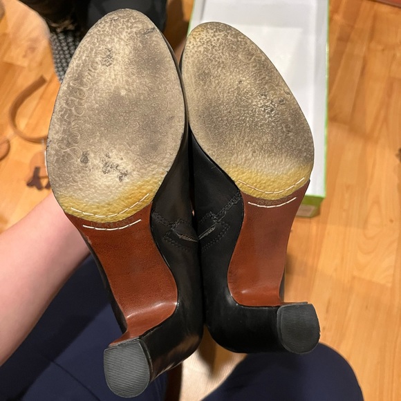Sam Edelman Lace Up LEATHER Heel Boots - Worn ONCE! - Picture 5 of 9